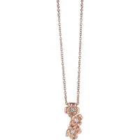 Orphelia Dames 925 Sterling Zilveren Ketting met Hanger - Roze ZH-6018/1