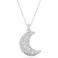 Swarovski 'Luna' Dames Basis Metaal Ketting - Zilver 5666181