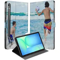 B2Ctelecom Book Cover Hoesje met Standaard voor Samsung Galaxy Tab S10 FE / S9 FE – Eigen Ontwerp