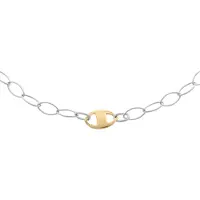Orphelia Dames 925 Sterling Zilveren Ketting - Zilver/Goud ZK-2649