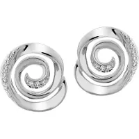 Orphelia 'Cora' Dames 925 Sterling Zilveren Stud Oorbellen - Zilver ZO-7087