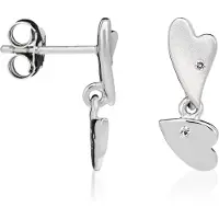 Orphelia Dames 925 Zilveren Hangende Oorbellen - Zilver ZO-5011