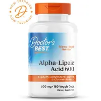 Doctors Best - Alfa-Liponzuur, 600 mg - 180 capsules