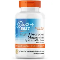 Doctors Best - Magnesium met Hoge Opneembaarheid, 105mg - 120 Capsules
