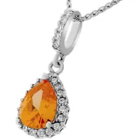 Orphelia 'Enora' Dames 925 Sterling Zilveren Ketting met Hanger - Zilver ZH-7226/CI/1