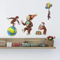 RoomMates Muurstickers Curious George - - Wall_stickers - Bruin - Vinyl