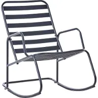 Beliani TURI - Schommelstoel - Zwart - Aluminium