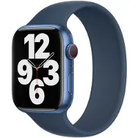 Apple Siliconen solobandje voor de Watch | 38/40/41/42 mm - Maat 7 - Abyss Blue