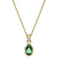 Swarovski Ketting 'Chroma' goud / smaragd / wit