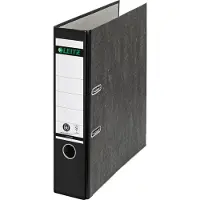 Leitz Ordner 1080 A4 80mm karton gewolkt zwart - 3 stuks