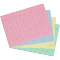 Herlitz 10836211 indexkaart Blauw, Groen, Rood, Geel 200 stuk(s)