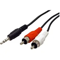 Roline 3,5mm Jack - Tulp stereo audio kabel - zwart - 5 meter
