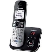 Panasonic KX-TG6821: Draadloos telefoonapparaat met lage stralingsuitstoot, ingebouwde antwoordapparaat, nummerweergave, 15 uur spreektijd, 7 dagen stand-by, handsfree functie, DECT