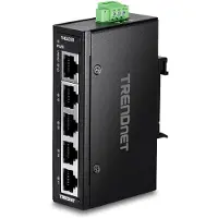Trendnet TI-ELC50 5-Port Ethernet Mini Switch Industrial DIN-Rail