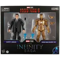 Marvel Figurine - - Iron Man 3 - Happy Hogan en Iron Man Mark XXI - 15cm - Accessoires
