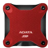 ADATA Externe SSD-schijf - - SD620 - 1To - USB 3.2 - Schokbestendige rode behuizing
