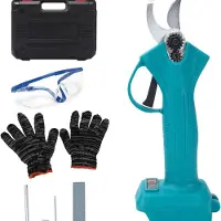 Makita Takkenschaar telescopische - Accu 25 mm snijdiameter 18V - Boomschaar veiligheidshandschoenen veiligheidsbril - Takken snoeien schaar met slijpsteen takkenschaar telescopische