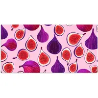 PosterMonkey Poster 150x75 cm - Vijgen - Roze - Paars - Posters - Kamer decoratie - Wanddecoratie woonkamer - Muurdecoratie slaapkamer
