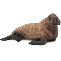 Collecta zeedieren: walruskalf 7 cm bruin