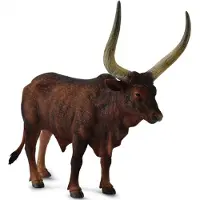 Collecta Figurine - Watusirund Stier - (L) - Boerderijdieren - Handgeschilderd - Miniatuur