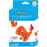 Bandai - Nanoblock - Charmander - Pokémon - Mini Brick figuur - Bouwset - Pixel Charmander Pokémon figuur Kit - NBPM002
