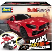 Revell 1:43 Revell 23154 Build n Race Mercedes-AMG GT R - red Plastic Modelbouwpakket