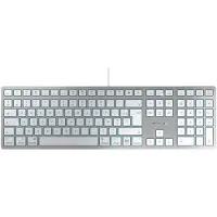 Cherry KC 6000 SLIM - Toetsenbord - USB-C - AZERTY - Frans - toetsschakelaar: SX - zilver