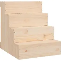 vidaXL Huisdierentrap 40x49x47 cm massief grenenhout