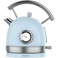 Cecotec ThermoSense 420, 1,8 liter, 2200 watt, hemelsblauw, roestvrij staal, instelbare temperatuur, oververwarmingsbeveiliging