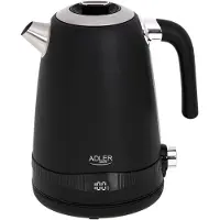 Adler Satijn Zwarte Waterkoker met LCD Display - 1,7L