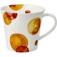 Goebel - Accessoires | Koffie / Thee Mok Sinaasappel | Beker - porselein - 350ml - 2 stuks