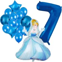 Amscan Assepoester ballonnen pakket - 92x67cm - Folie Ballon - Prinses - Themafeest - 7 jaar - Verjaardag - Ballonnen - Versiering - Helium ballon