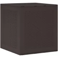 vidaXL Opbergbox met opslag Bruin 55 x 53 x 57 cm Polypropyleen