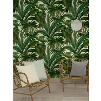 A.S. Création Jungle Behang 962405 | Groen Creme Behang | Vliesbehang | Bijzonder geschikt voor de Woonkamer, Hal en Slaapkamer | 96240-5 | Ontdek Nu Bij Bricoflor