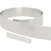 vidaXL Grasziering, 450 x 15 cm, roestvrij staal, zilver