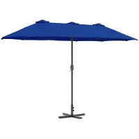 vidaXL Tuinparasol 370 x 197 x 239 cm Polyester en Aluminium