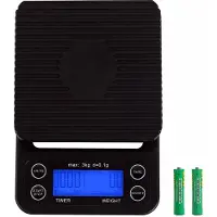 INF Digitale keukenweegschaal / koffieweegschaal 3 kg/0,1 g nauwkeurigheid