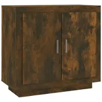 vidaXL Dressoir 80x40x75 cm bewerkt hout gerookt eikenkleurig