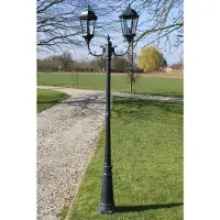 vidaXL Nachtkastje met metalen poten 40x35x69 cm zwart