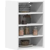 vidaXL Bovenkast Riga 40x29,5x60 cm bewerkt hout wit