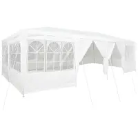 vidaXL Partytent Wit 800 x 400 x 266 cm Polyetheen