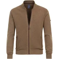 REDMOND Casual Regular Fit Cardigan bruin, Effen