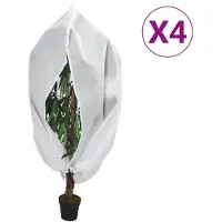 vidaXL Plantenhoezen met rits 4 st 70 g/m² 1,55x1,55 m