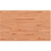 vidaXL Wastafelblad 100x60x2,5 cm massief beukenhout
