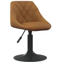 vidaXL Barkruk fluweel bruin