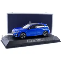 Norev Peugeot 308 GT 2021 Vertigo Blauw - Modelauto 1/43 -