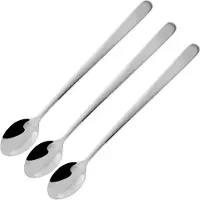Fackelmann Set Lepels Cocktail Roestvrij staal (19 cm)