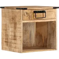 vidaXL Nachtkastje 40x30x37 cm massief mangohout