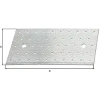 Alberts 847272 koppelplaat | sendzimir verzinkt | 200 x 100 mm | set van 25