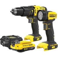 Stanley V20 Sfmcd711 50nm 1x2case+flashlight Sfmck210d1 Elektrische Gereedschapset